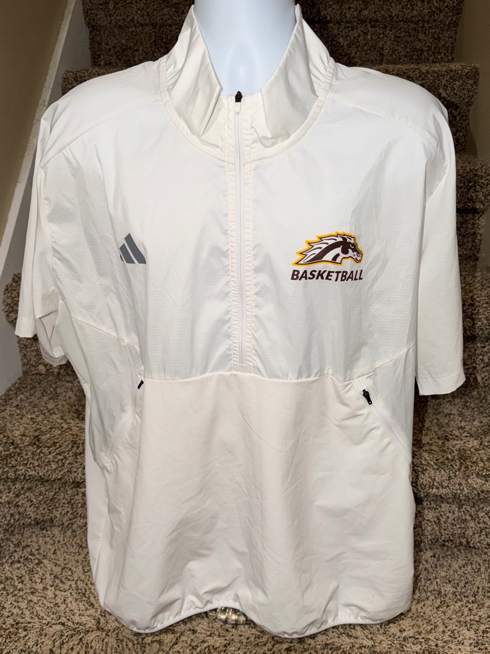 Team issued? Adidas *WMU Western Michigan Broncos* warmup windbreaker jacket XL